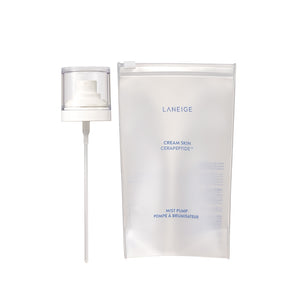 Laneige Cream Skin Mist Pump, a refreshing and hydrating mist for dry and sensitive skin.
