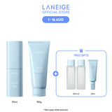 (Best Pairing Set) Water Bank Blue Hyaluronic Hydration Set - Serum, Cleanser