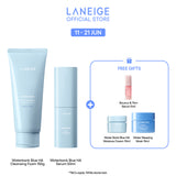 (Best Pairing Sets) Water Bank Blue Hyaluronic Serum + Waterbank Blue HA Cleansing Foam