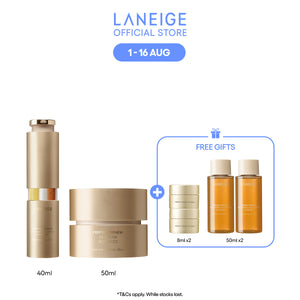 (Best Pairing Set) Perfect Renew 3X Anti-Aging Care Set - Serum, Cream for youthful skin