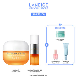 (Best Pairing Set) Radian-C Brightening Set - Essence, Cream, Moisturiser for brighten skin tone, fade dark spots
