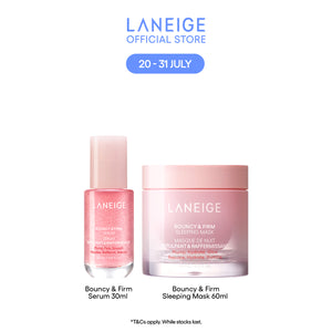 (Best Pairing Set) Bouncy & Firm Synergy Set - Sleeping Mask, Serum for Plump and Firm Skin