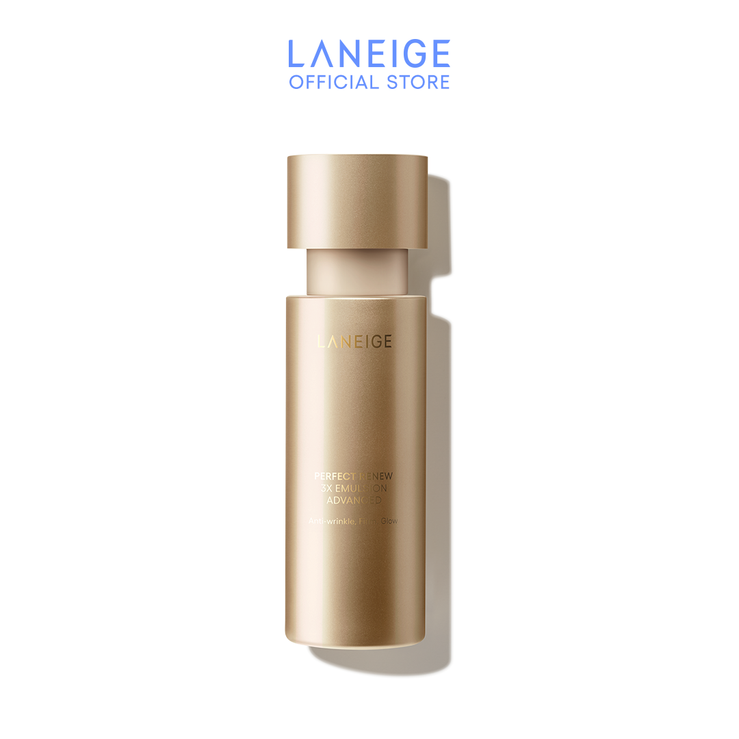 (Best Pairing Set) Perfect Renew 3X Anti-Aging Routine Set - Emulsion, Toner, Essence, Lightweight Mosituriser