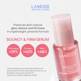Benefits of LANEIGE Bouncy & Firm Serum: Preserves glow, texture, and firmness in a lightweight, effective formula.
