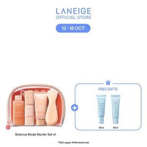 Balance Mode Starter Set - Cleanser, Moisturizer, Peel-Off Mask for oily sensitive skin