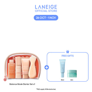 Balance Mode Starter Set - Cleanser, Moisturizer, Peel-Off Mask for oily sensitive skin