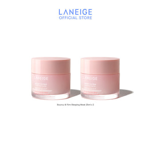 LANEIGE Bouncy & Firm Sleeping Mask 25ml Duo Set - Overnight Sleeping Mask, Firming Mask Suitable for all Skin Types