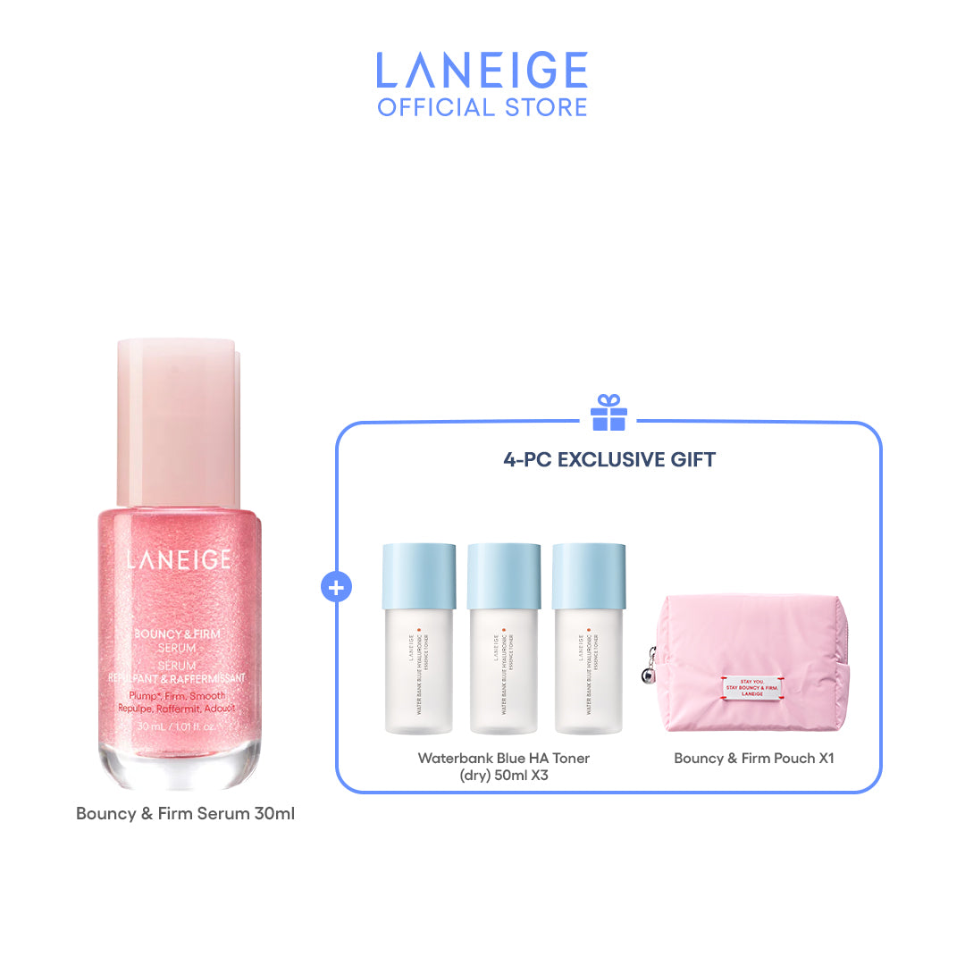 Laneige Bouncy & Firm Serum 30ml + Puffy Set