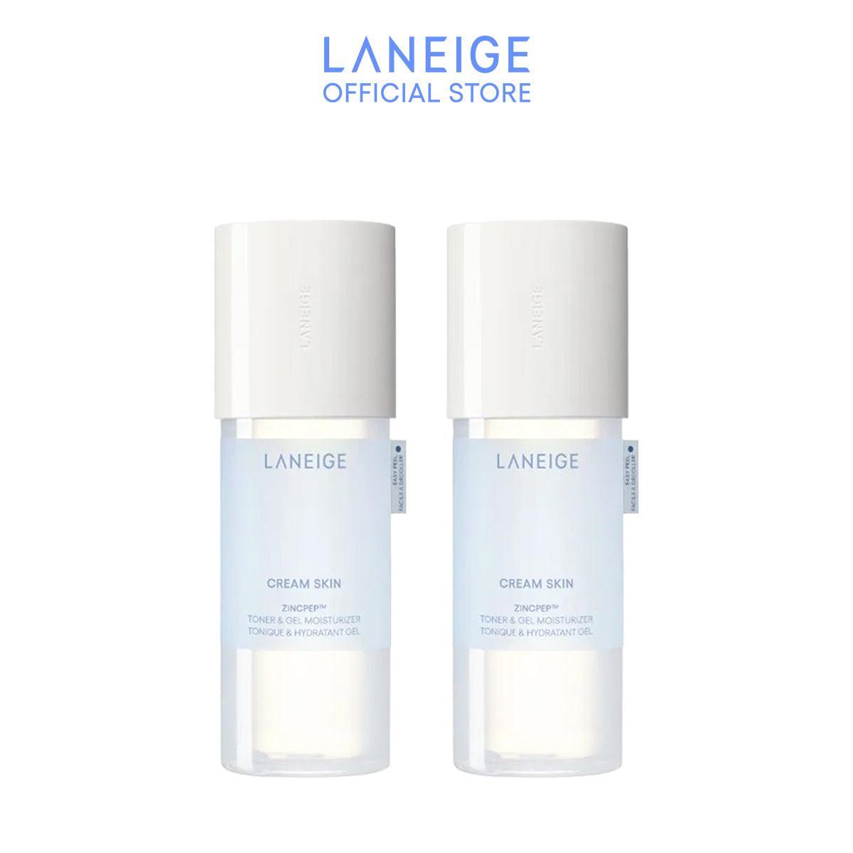 Cream Skin Zincpeptide 2-in-1 Toner & Gel Moisturizer 170ml Duo Set