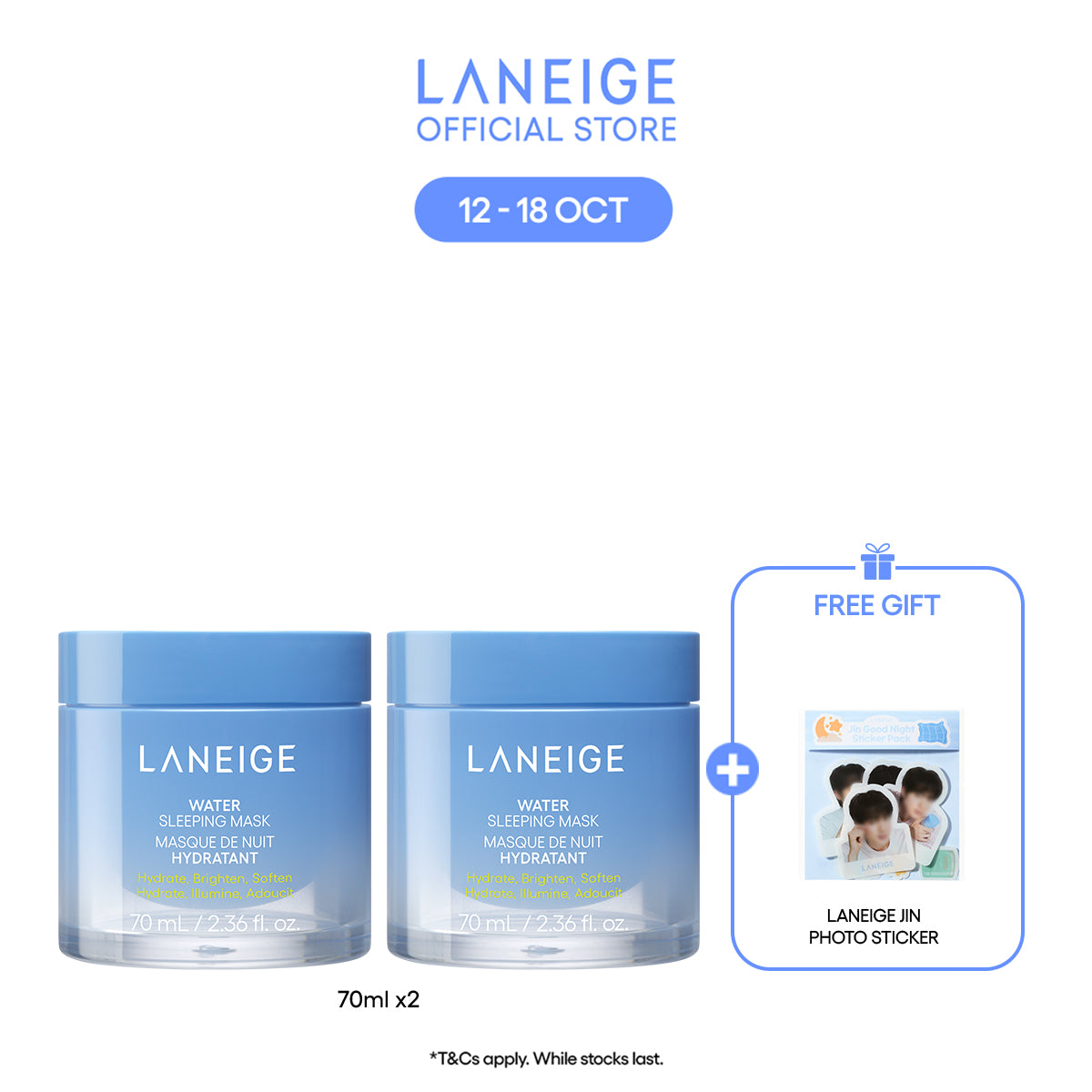 Water Sleeping Mask 70ml Duo Set