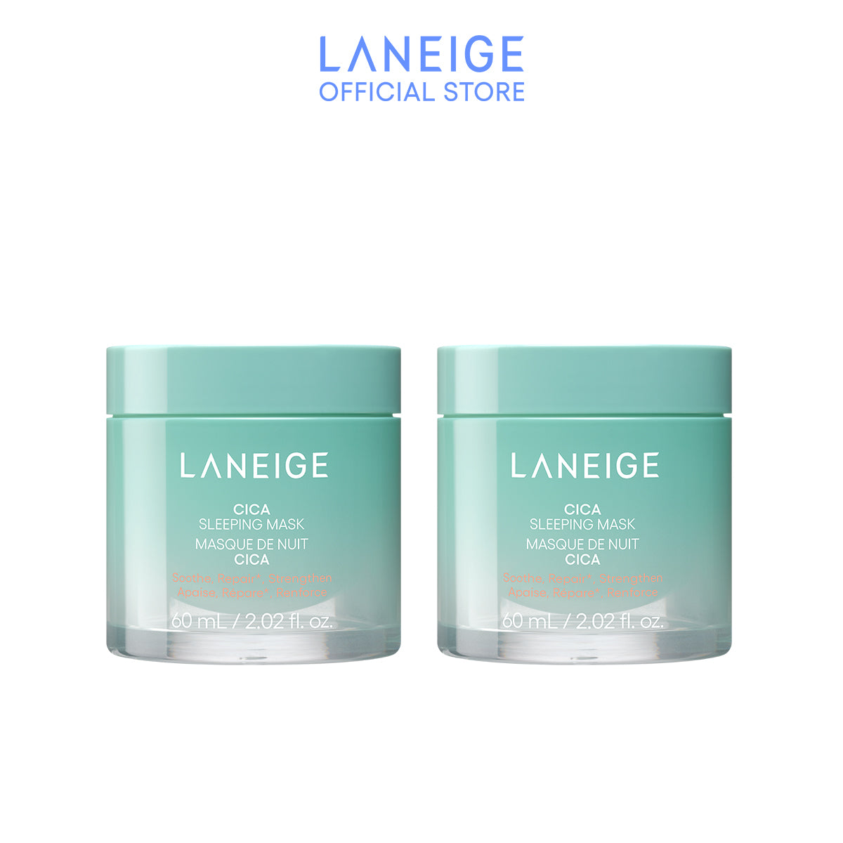 Cica Sleeping Mask 60ml Duo Set