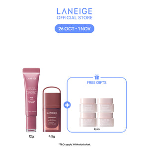 [LANEIGE Official] Soft Glam Lip Duo Set - Glaze Craze Rose Jam 12g + JuicePop Box Jazzy Jam 4.5g