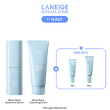(Best Pairing Set) Water Bank Blue Hyaluronic Hydration Set - Serum, Cleanser
