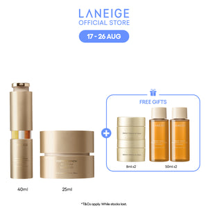 (Best Pairing Set) Perfect Renew 3X Anti-Aging Care Set - Serum, Cream for youthful skin