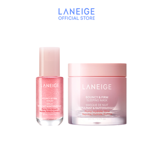(Best Pairing Set) Bouncy & Firm Synergy Set - Sleeping Mask, Serum for Plump and Firm Skin