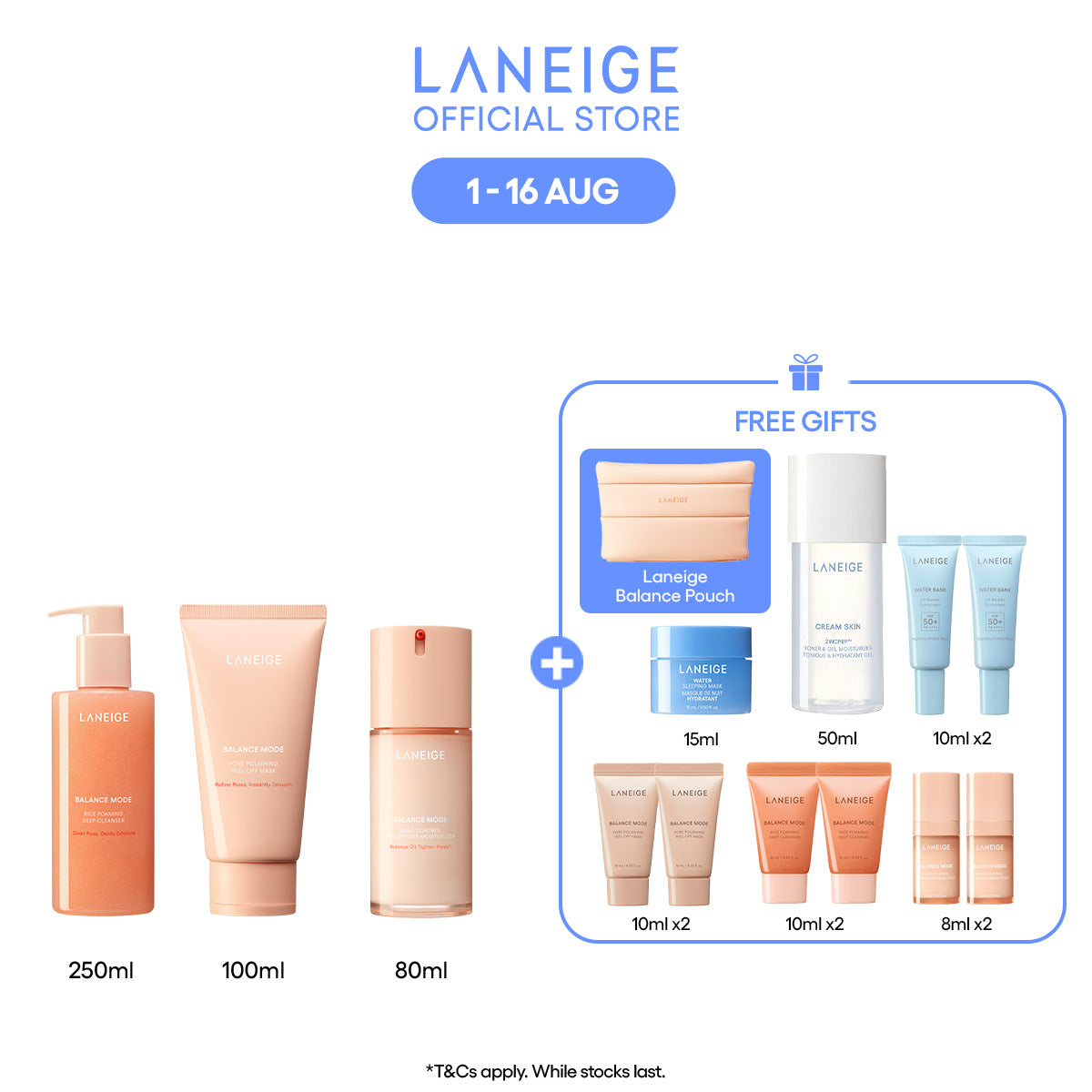 [New Launch Set] The Ultimate Reset Balance Mode Full Routine Set - Hydrate, Deep Pore Cleansing, Oil-Control for Oily, Sensitive Skin