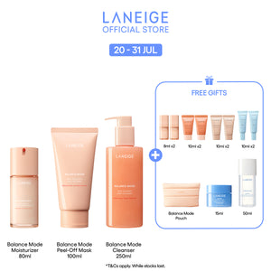 [New Launch Set] The Ultimate Reset Balance Mode Full Routine Set - Hydrate, Deep Pore Cleansing, Oil-Control for Oily, Sensitive Skin