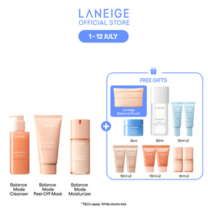 [New Launch Gifts] The Ultimate Reset Balance Mode Full Routine Set - Hydrate, Deep Pore Cleansing, Oil-Control for Oily, Sensitive Skin