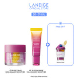 [LIMITED] Acai Mango Smoothie Lip Duo Set - Lip Glowy Balm, Lip Sleeping Mask