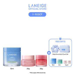 Sweet Dreams Set - Water Sleeping Mask, Eye Mask, Lip Mask for overnight care