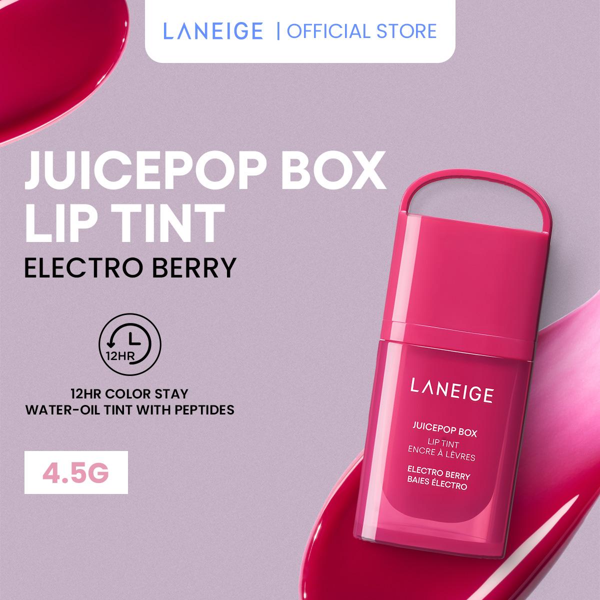(NEW LAUNCH) Juicepop Box Lip Tint 4.5g  - 12hr Color Stay Water-Oil Tint with Peptides Polypeptide, Ceramides