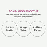 (NEW LAUNCH) Lip Glowy Balm 10g [Acai Mango Smoothie Collection] - Hydrates, Smoothes & Nourishes Dry Lips