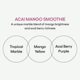 (NEW LAUNCH) Lip Sleeping Mask 20g [Acai Mango Smoothie Collection] - Softens & Exfoliates Dry, Chapped Lips