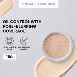 [LANEIGE Official] NEO Cushion The Matte SPF 42 PA+++ 21W Refill 15G (Select from 6 Shades) - Lightweight, Pore-Blurring