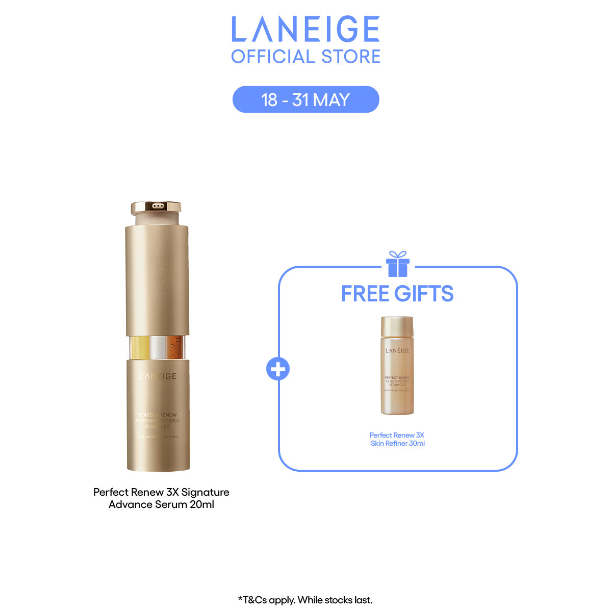 Perfect Renew 3X Signature Advanced Serum | Laneige Singapore