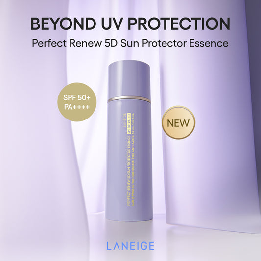 [NEW LAUNCH] LANEIGE Perfect Renew 5D Sun Protector Essence SPF 50+ PA++++