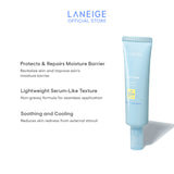 (NEW LAUNCH) LANEIGE Water Bank UV Barrier Sunscreen SPF 50 PA++++ 50ml - Lightweight, Soothing, & Protects Moisture Barrier
