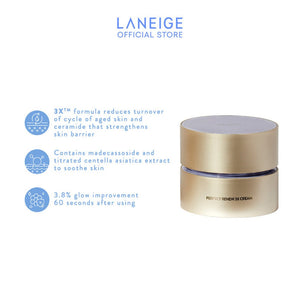 LANEIGE Perfect Renew 3x Cream 50ml - Skin Barrier Strengthening, Glow Improvement, Anti-Aging